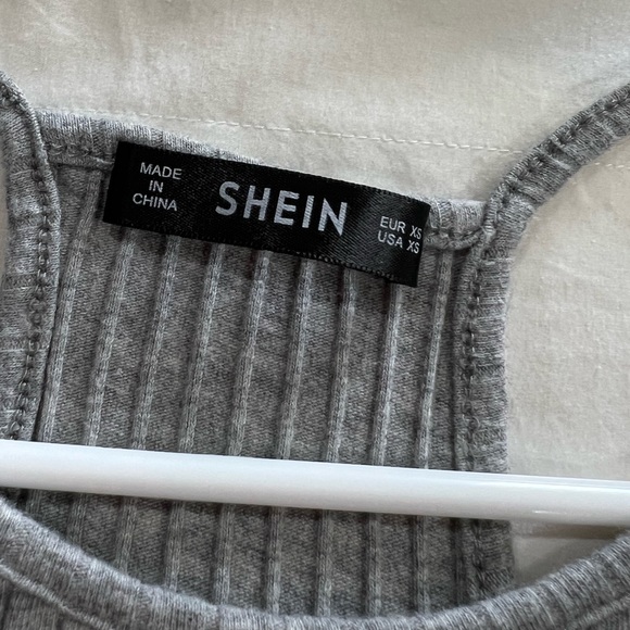 Women’s SHEIN Blue And Grey Crop Top Racerback Tank Top Combo! - Picture 4 of 6